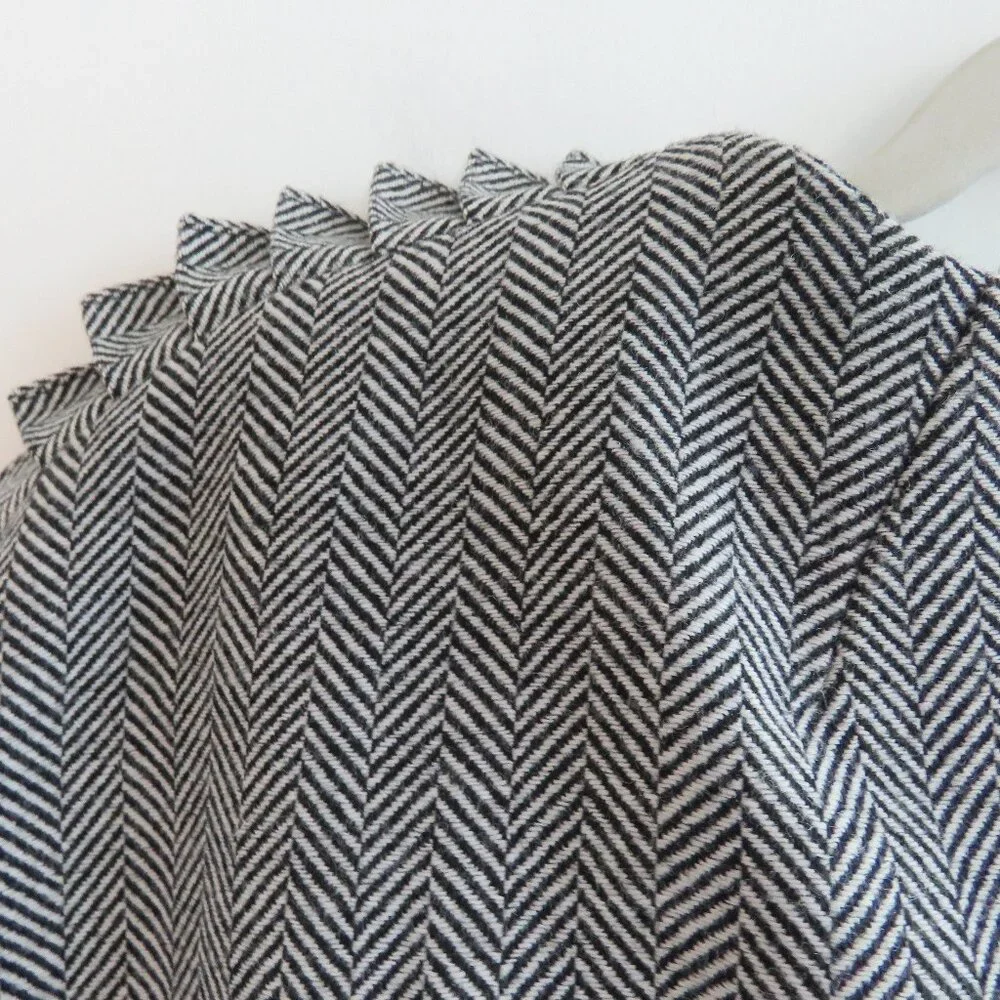 BANANA REPUBLIC X OLIVIA PALERMO Herringbone Ruffle Cape Academia Wool Blend XS - Picture 13 of 16